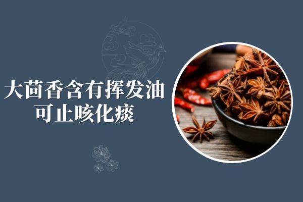 大茴香可止咳化痰